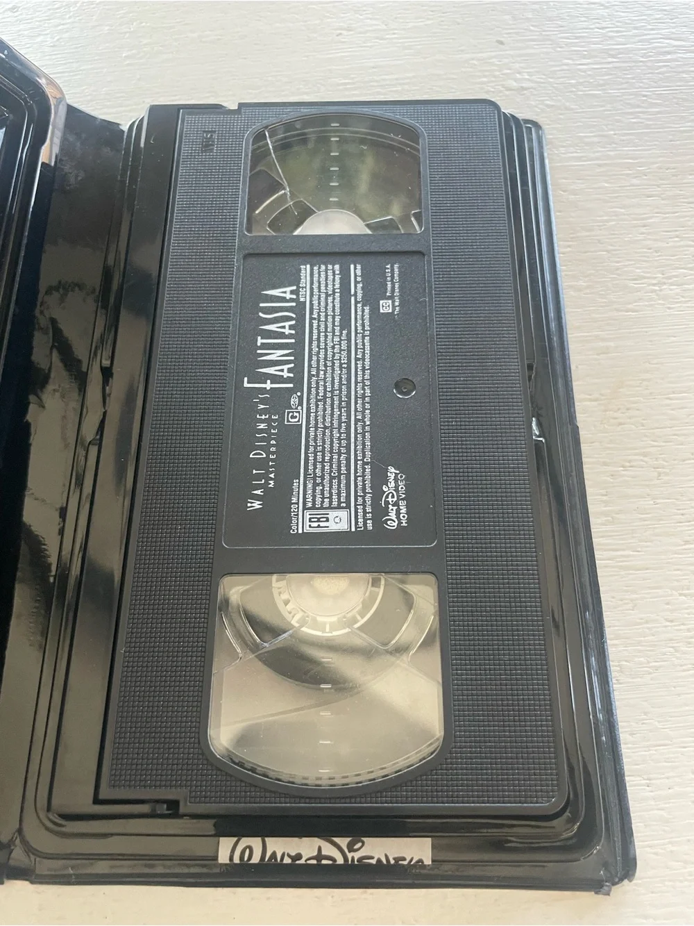 Vintage 1991 Disney Fantasia VHS Black Clamshell Mickey Nostalgia